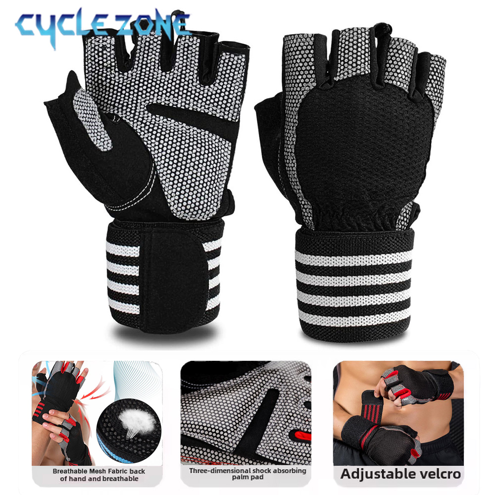 Crossfit Workout With Equipment - 1 Pair Half Finger Gym Fitness