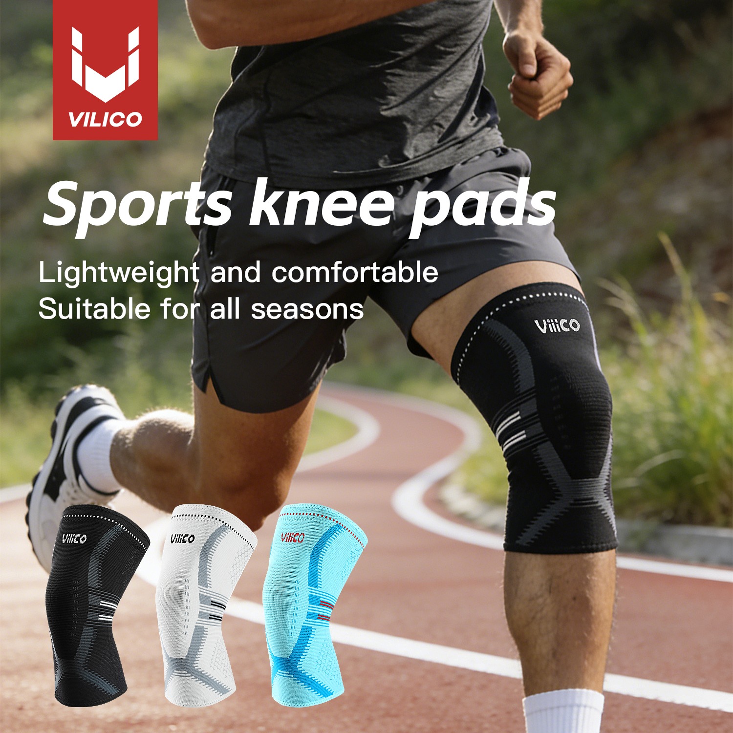 Knee Sleeve Pair - 1PCS Knee Brace for Women &