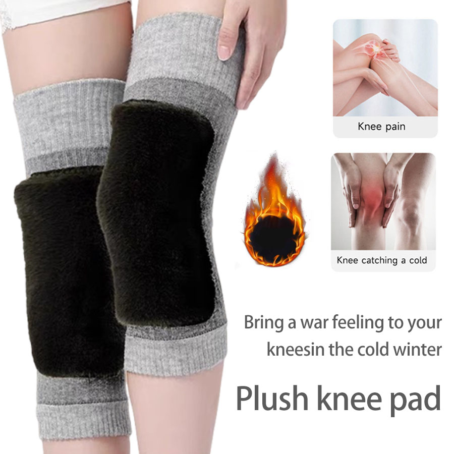 Winter Wool Knee Brace Pads Wa - Knee Sleeve Pair ulasan dan harga