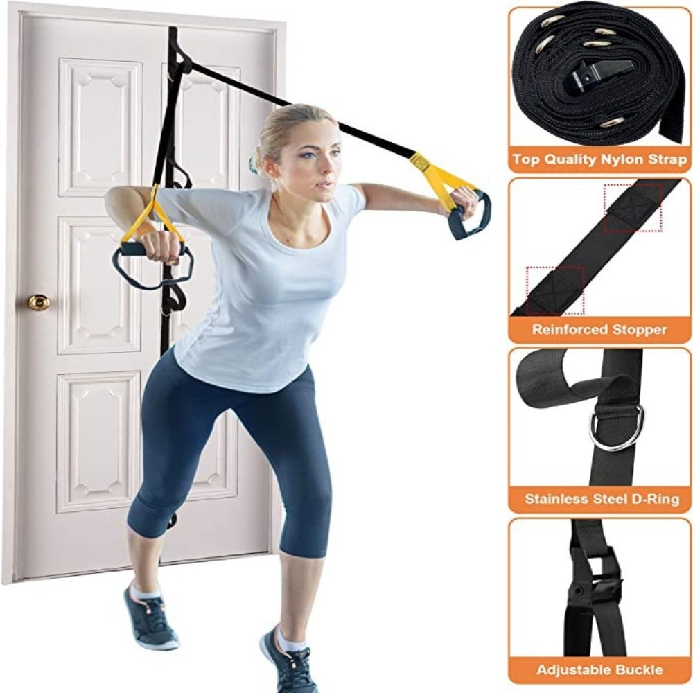 Home Fitness Door Anchor Strap - Pull Up Assist Band ulasan dan harga