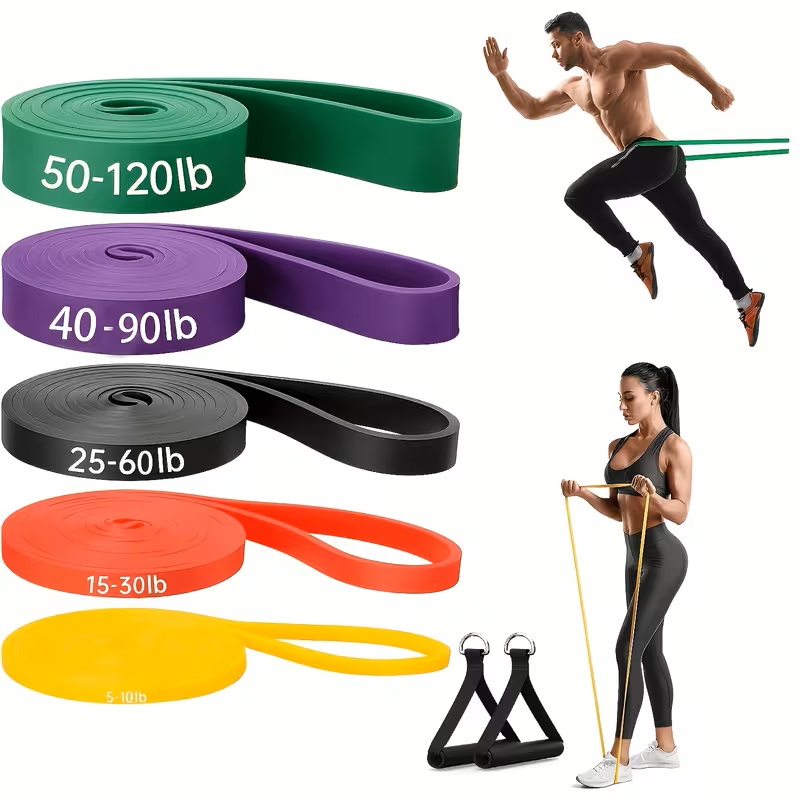 3/5pcs Pull Up Bands, Resistan - Pull Up Assist Band ulasan dan harga