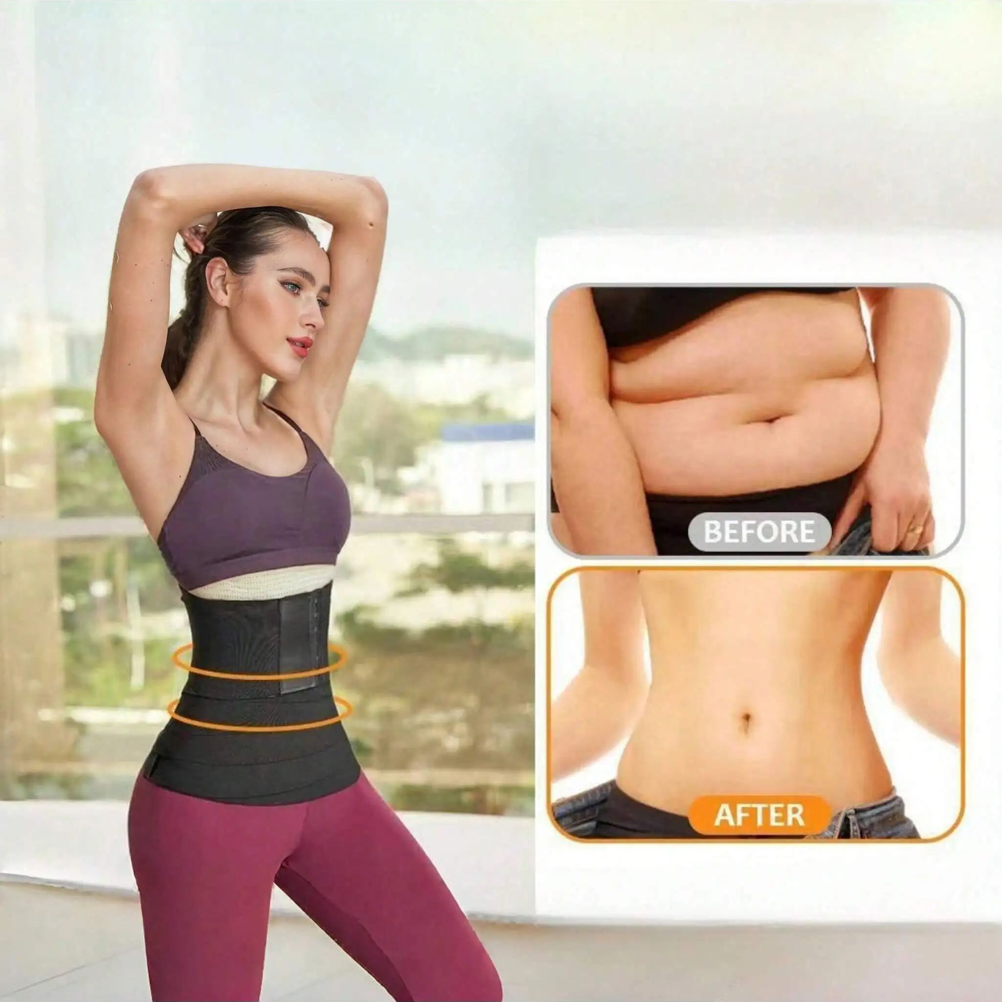 Women Waist Bandage Wrap Trimm - Pull Up Assist Band ulasan dan harga