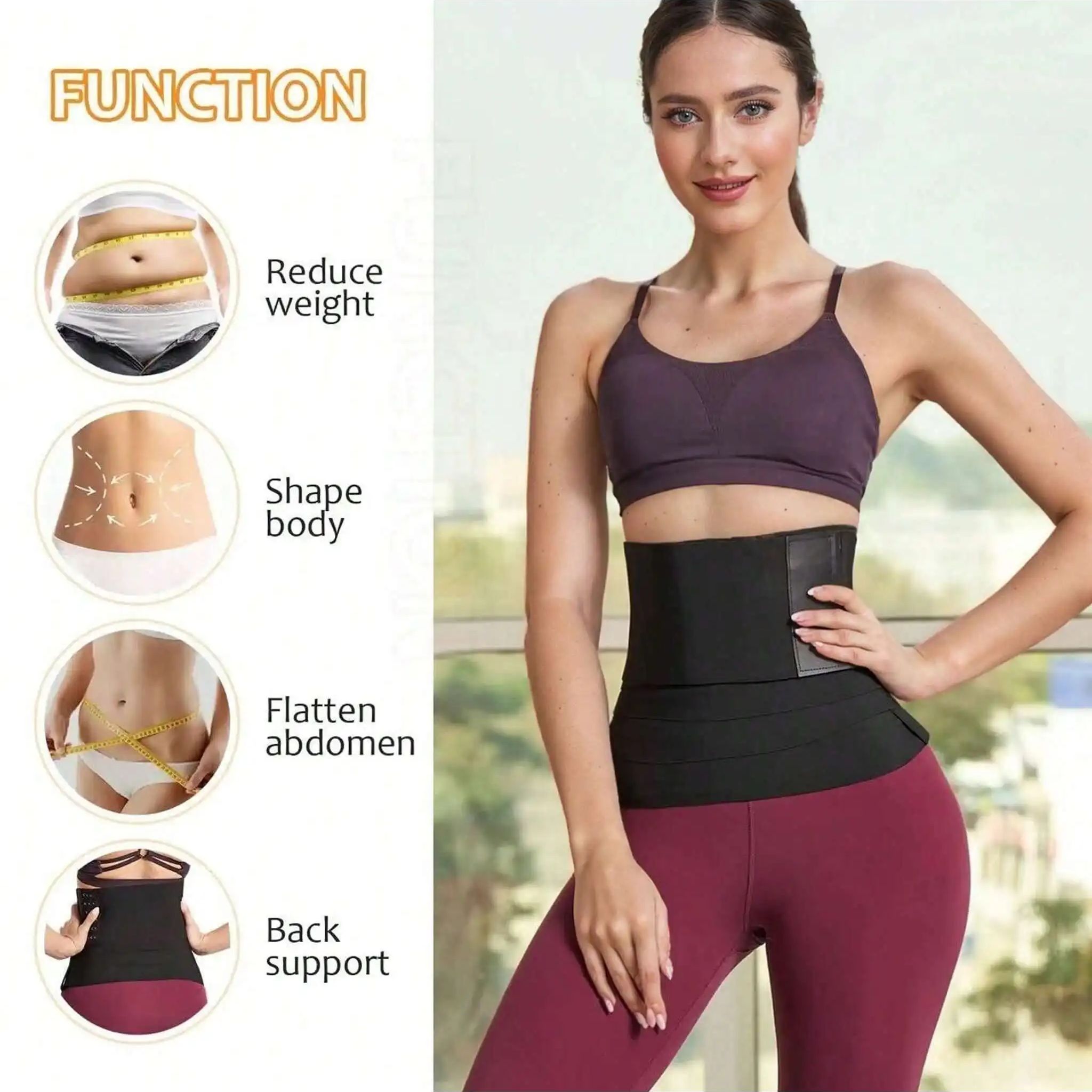 Women Waist Bandage Wrap Trimm - Pull Up Assist Band ulasan dan harga
