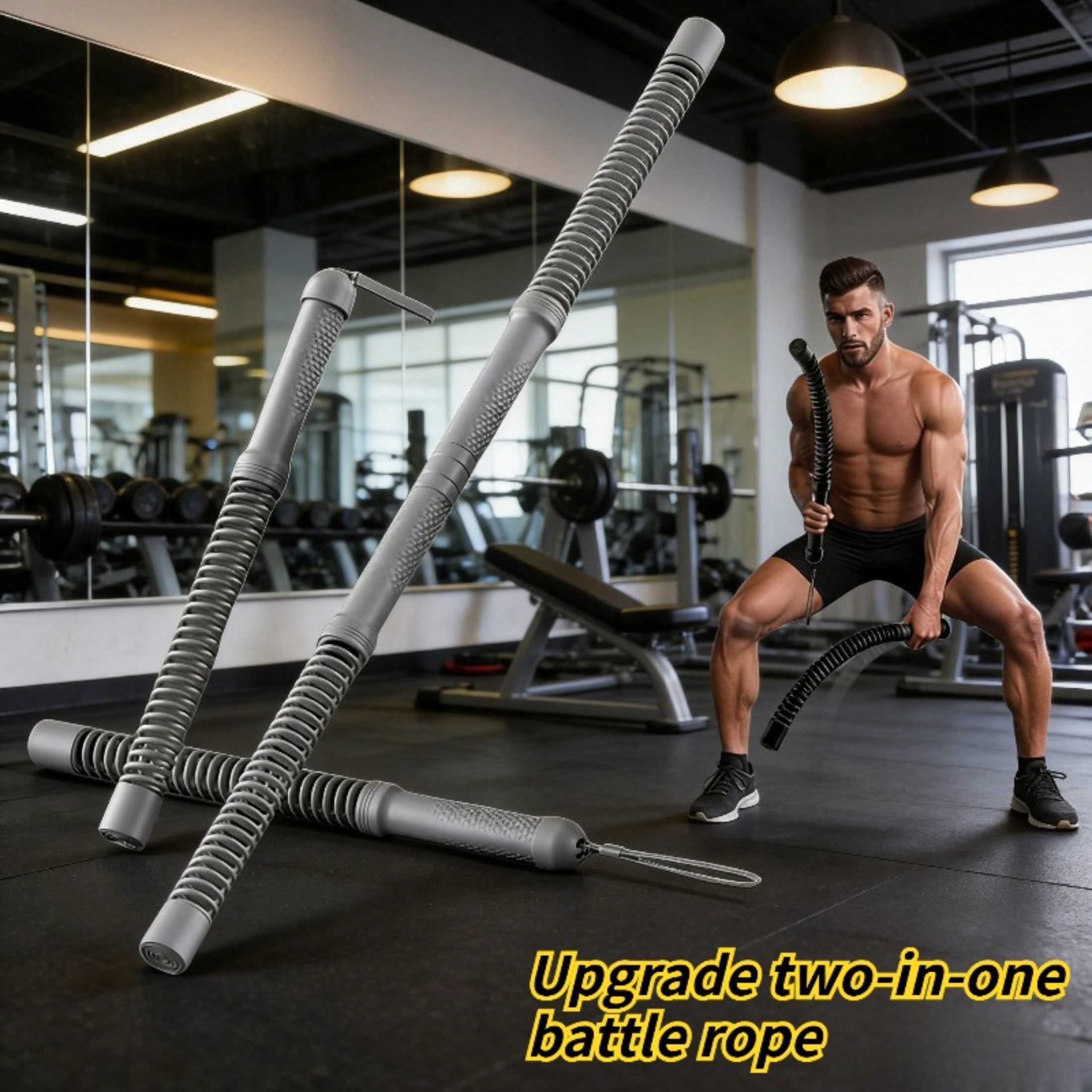 2-in-1 Upgraded Cordless Battl - Crossfit Workout With Equipment ulasan dan harga