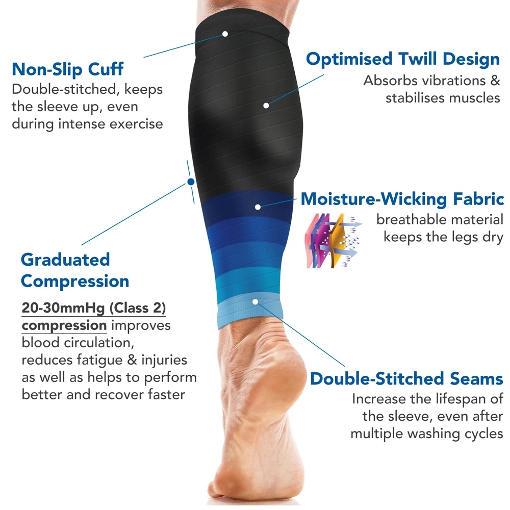 1Pair Calf Compression Sleeve  - Knee Sleeve Pair ulasan dan harga