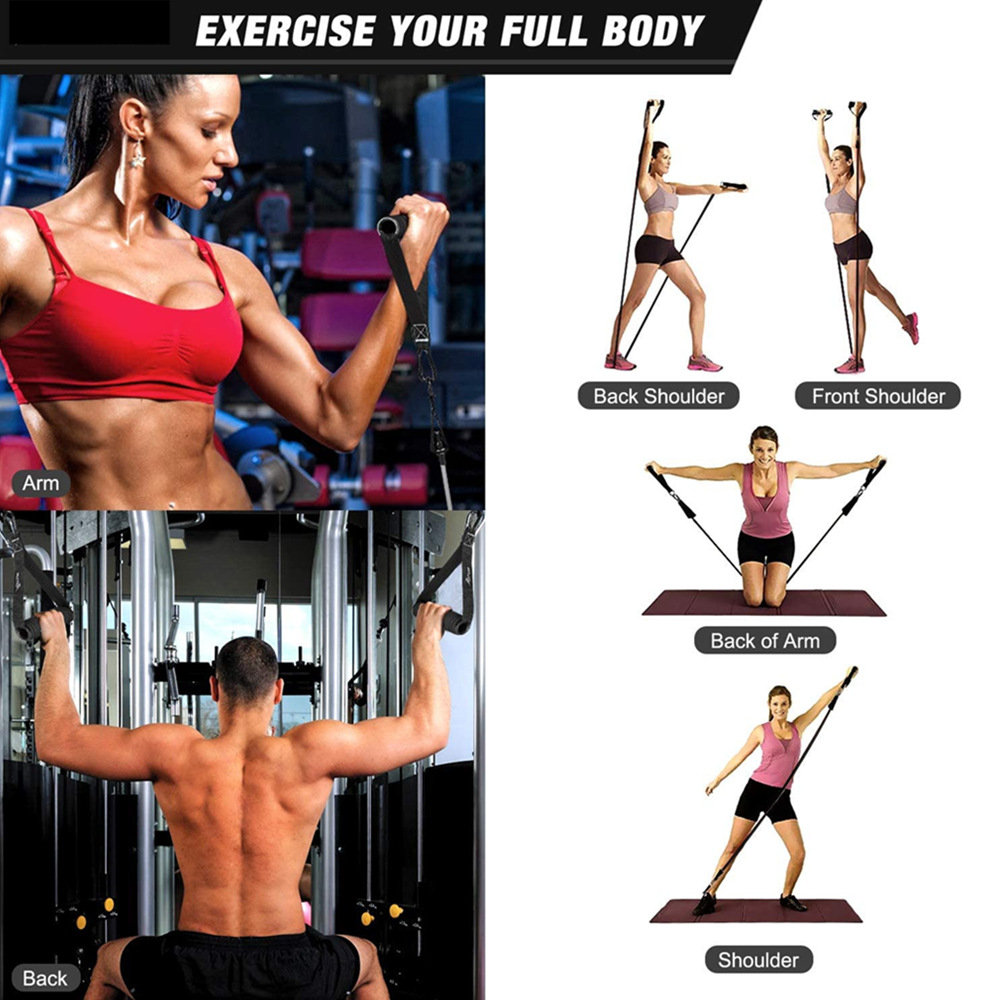 Gym Fitness Resistance Bands f - Crossfit Workout With Equipment ulasan dan harga